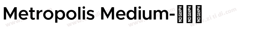Metropolis Medium字体转换